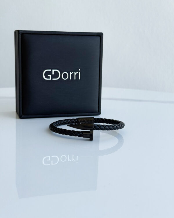GDorri Bracelet Black Leather Black