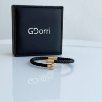 GDorri Nail Bracelet Black Rose Gold