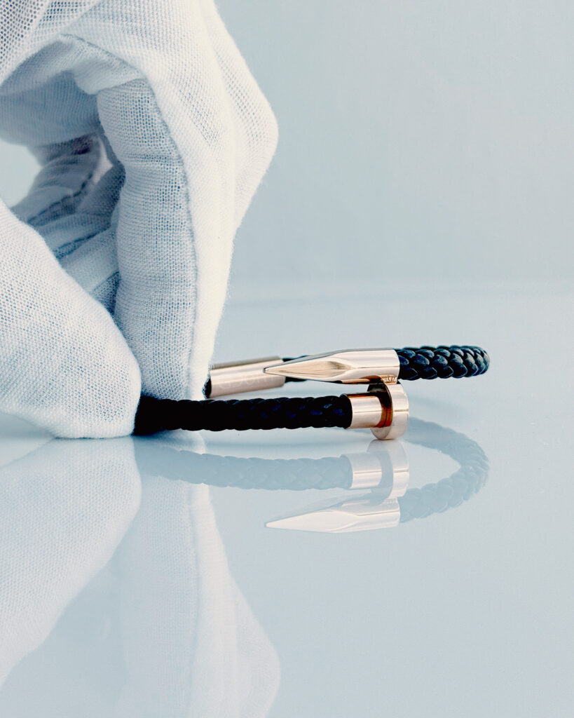 GDorri Nail Bracelet Black Rose Gold