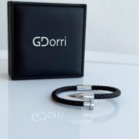 GDorri Nail Bracelet Black White Gold