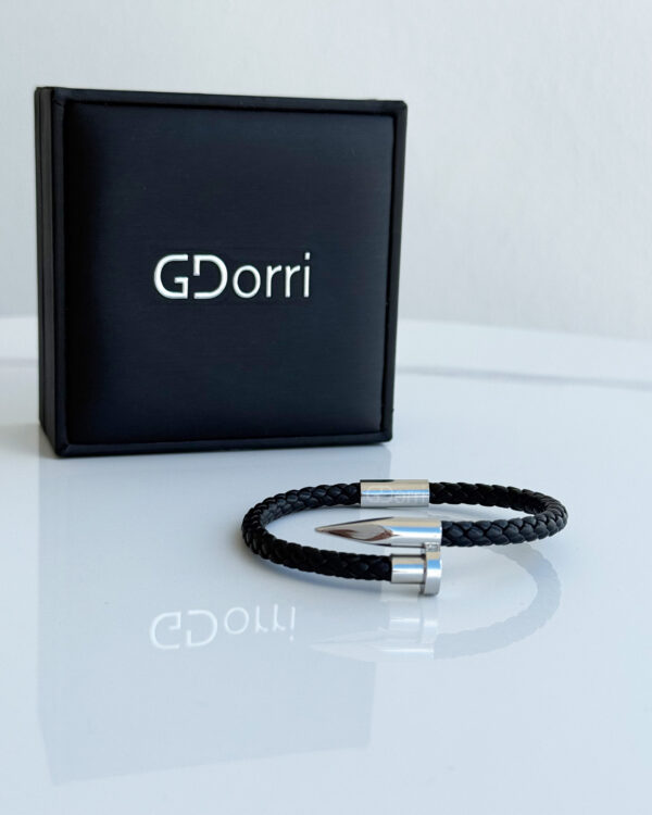 GDorri Nail Bracelet Black White Gold
