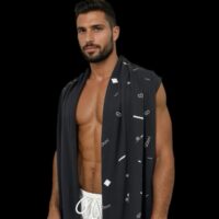 GDorri Black Cape, Cape Jacket, Cape Sleeve, Cape Blazer, Draped Vest, Sleeveless Cape