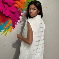 GDorri White Sport Cape, Cape Jacket, Cape Sleeve, Cape Blazer, Draped Vest, Sleeveless Cape