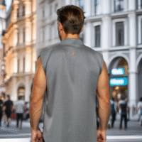 GDorri Silver Style Cape, Cape Jacket, Cape Sleeve, Cape Blazer, Draped Vest, Sleeveless Cape