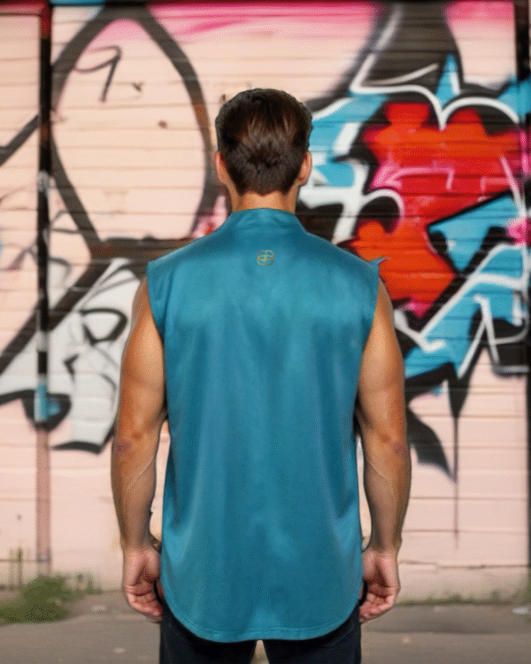 GDorri Turquoise Style Cape, Cape Jacket, Cape Sleeve, Cape Blazer, Draped Vest, Sleeveless Cape