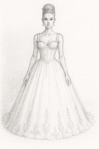 Albinioni By GDorri Royal Collection Front Sketch