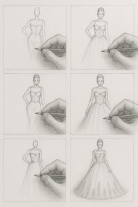 Albinioni By GDorri Royal Collection Step By Step Sketch 