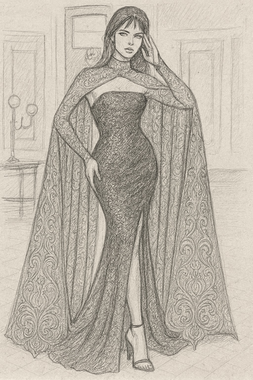 Aurevia By GDorri Royal Collection Front Sketch