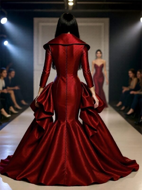 GDorri Chamilie Reda Carpet Fashion Show Back