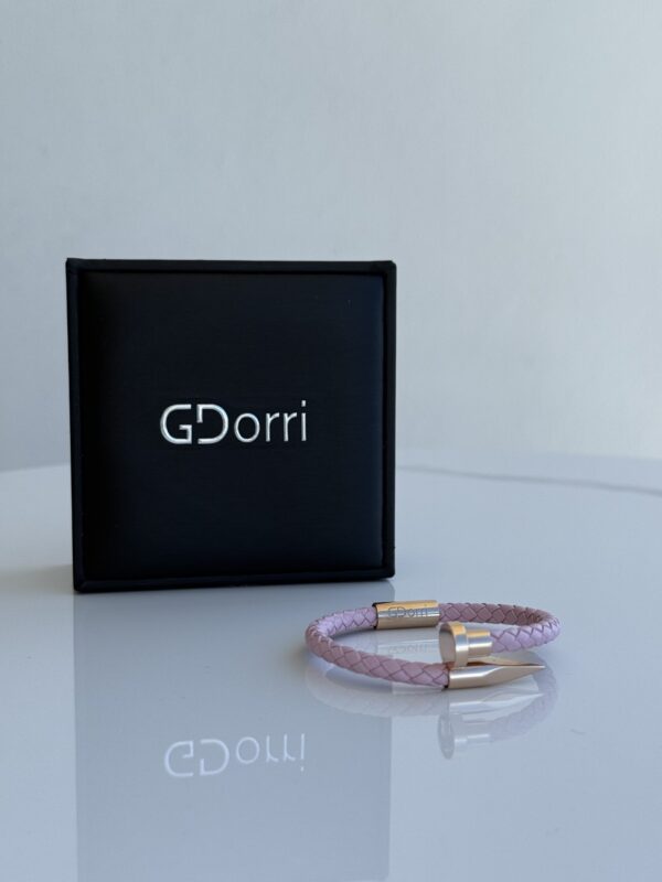 GDorri Nail Bracelet Pink Rose Gold Box