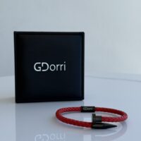 GDorri Nail Bracelet Red Blackened Box