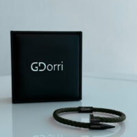 GDorri Nail Bracelet Army Green Blackened Box