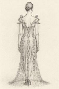 Liora By GDorri Royal Collection Back Sketch