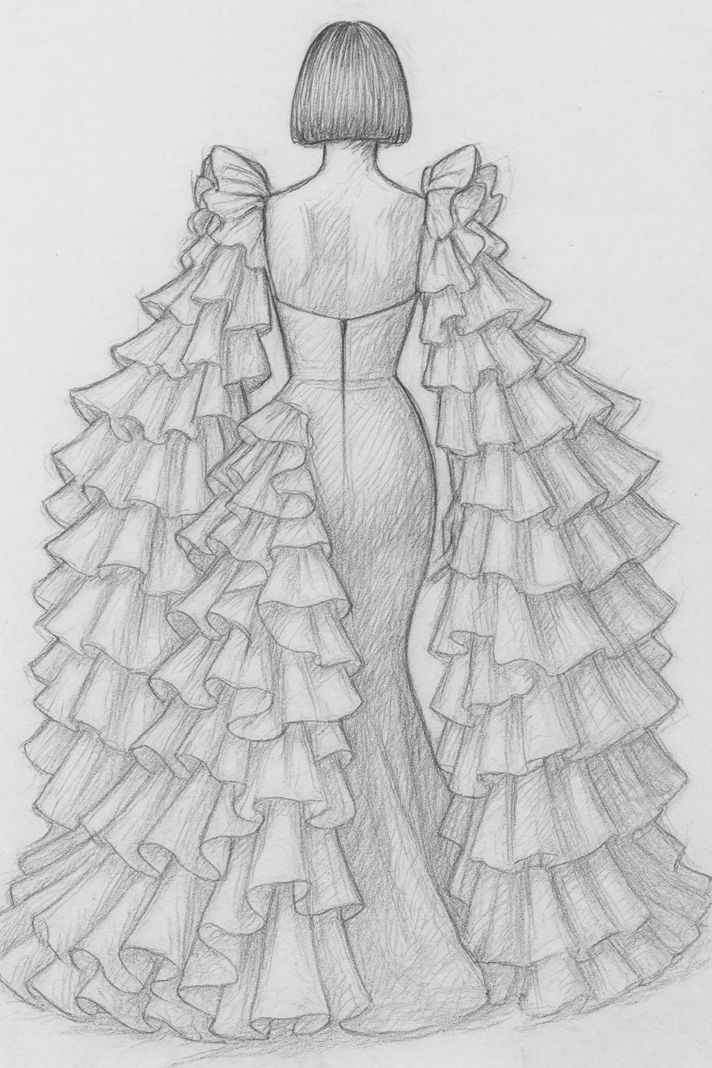 Lunarie by GDorri Royal Collection — Back Sketch