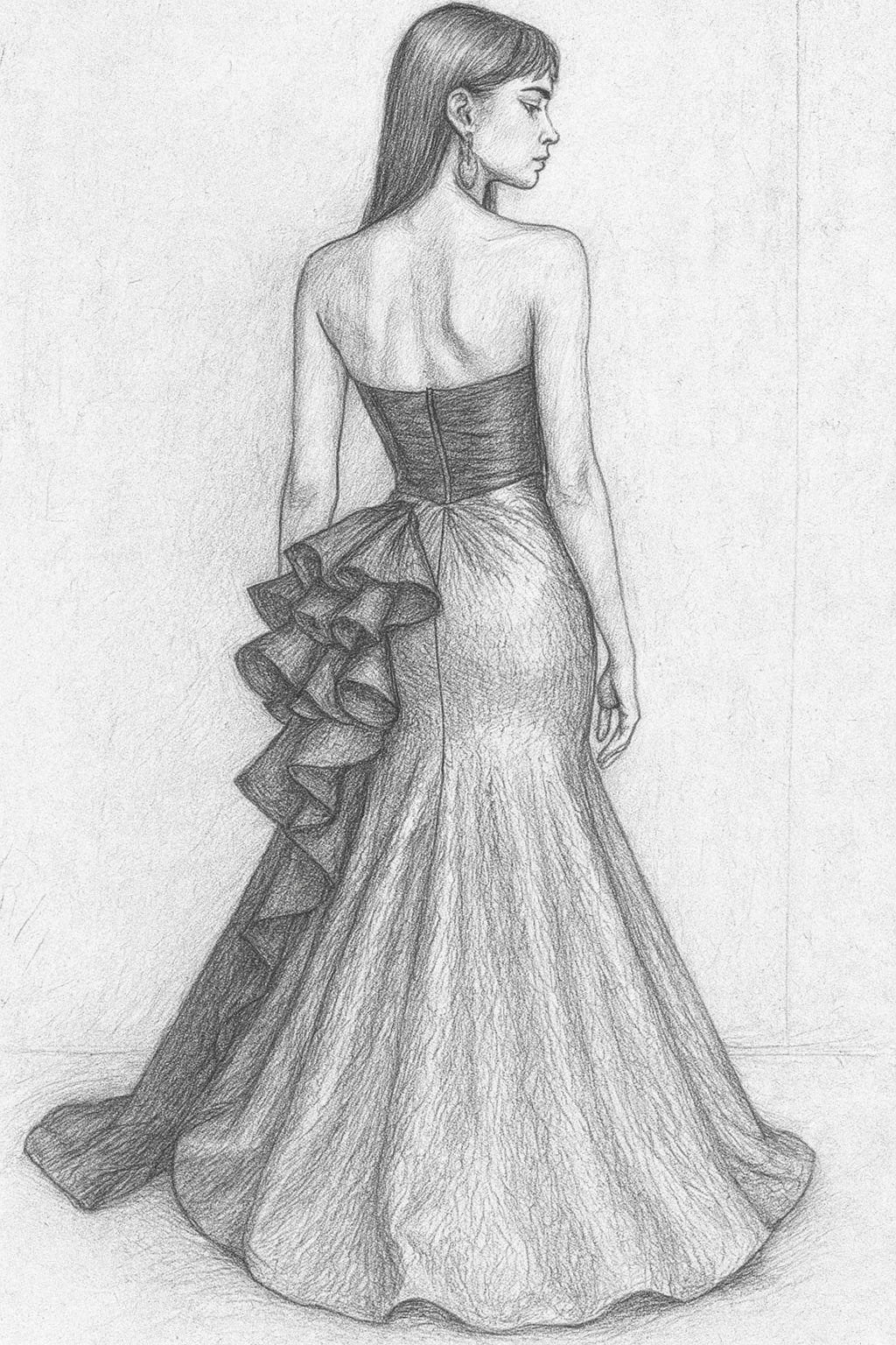 Solenne By GDorri Royal Collection Back Sketch