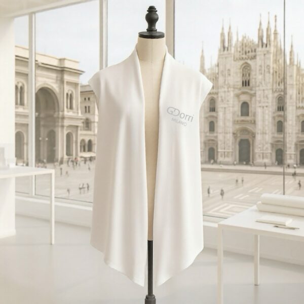 GDorri Cape White Gray Sign Chic Collection