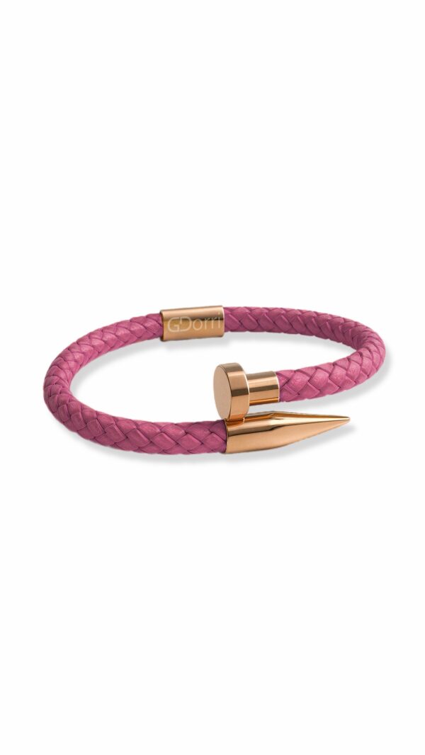 GDorri Nail Bracelet Pink Rose Gold