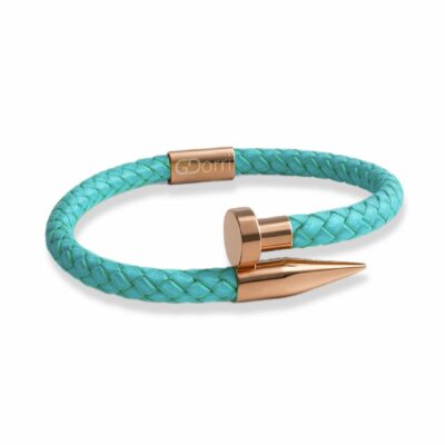 GDorri Nail Bracelet Torquoise Rose Gold