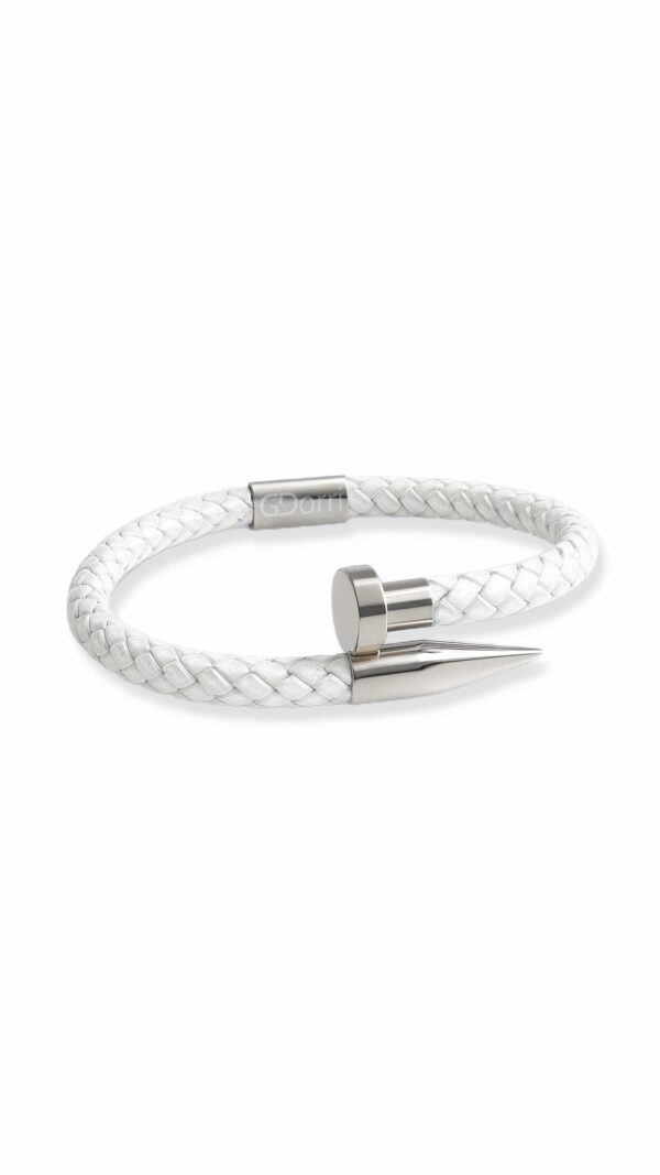 GDorri Nail Bracelet White Gold IMG 2123 2