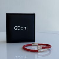 GDorri Nail Bracelet Red Rose Gold Box