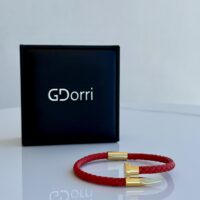GDorri Nail Bracelet Red Yellow Gold Box