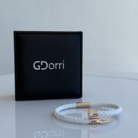 GDorri Nail Bracelet White Rose Gold Box